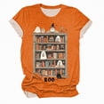 thumbnail image 4 of Godom Women Halloween Shirt Funny Graphic Tees Autumn Casual Round Neck Fall Short Sleeve Tops, 4 of 4