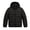 Black, variant on KyCheLot Winter Jacket for Kids Solid Color Zip up Long Sleeve Clothes with Hood Comfy Warm Hooded Jackets