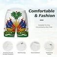 thumbnail image 3 of Mens Coat Of Arms Of Haiti Swimming Trunks with Compression Liner Beach Quick Dry Swim Shorts, 3 of 6