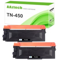 A Aztech 2-Pack Compatible Toner Cartridge for Brother TN450 TN-450 HL-2280DW HL-2770DW HL-2250DN MFC-7240 MFC-7860DW DCP-7065DN (Black)