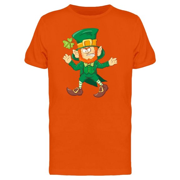 Angry Leprechaun Doodle Tee Men's -Image by Shutterstock