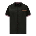 thumbnail image 2 of pstuiky camisetas camisas para hombre, Camiseta informal de verano para hombre, de color liso, holgada, de manga corta y cuello redondo camisetas de hombre xxxl, 2 of 5