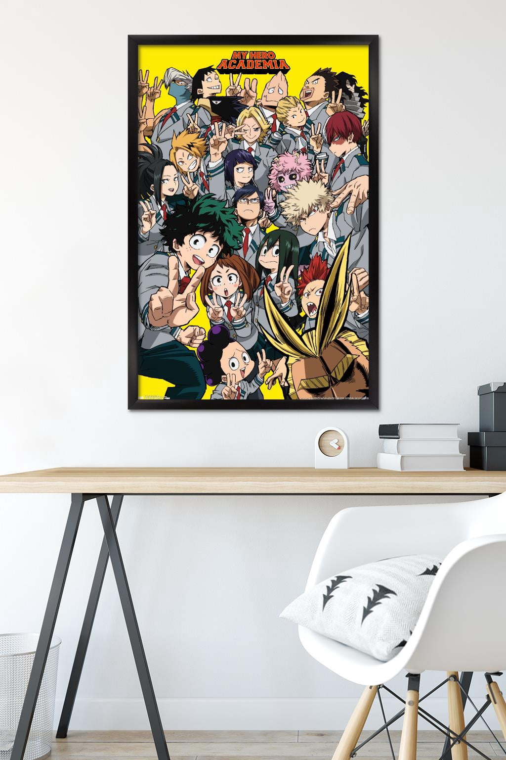 My Hero Academia - Selfie Wall Poster, 22.375" x 34", Framed