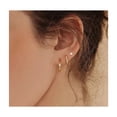 thumbnail image 3 of Aretes De Laminado Oro 14k para Mujer Arracadas Huggies Moda 8 PARES, 3 of 3