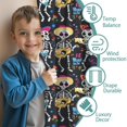 thumbnail image 3 of Blackout Kids Curtains,Day Of the Dead Halloween Pattern Childrens Insulated Curtains Set Of 2,Bedroom Essentials,Toddler Room Decor 52"x63", 3 of 5