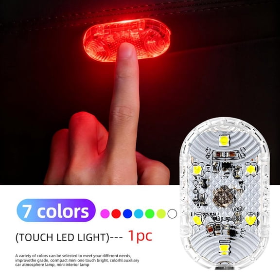 Touch Light Hand Car Roof Magic stickers Lamp Indoor Car Night L5C