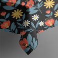 thumbnail image 5 of Pioneer Flower Floral Print Pattern Square Tablecloth, Waterproof Wipeable Spillproof Washable Table Cover for Home Kitchen Party Decor, 60"x60", 5 of 6