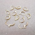 thumbnail image 5 of RSAMD 20PCS nice Lot Leverback Earring Findings Gold Round Hoop Ear Wire For Bead-20, 5 of 5