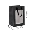 thumbnail image 3 of Unique Bargains 1 Pc Gift Bags Handheld Gift Packaging Large Black, 3 of 5