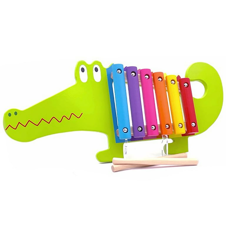 Orange Tree Toys: Xylophone: Crocodile Wooden Musical Instrument