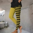 thumbnail image 5 of Uaswgudfs Yoga Leggings with Side Stripe Detail, Slim Fit, and Smooth Stretch Fabric for Active Wear Yellow 3XL, 5 of 9
