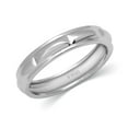 thumbnail image 1 of CARATS FOR YOU Men's 950 Platinum 4.2MM x 2.2MM Traditional Plain Wedding Band, Ring Size-6, 1 of 6