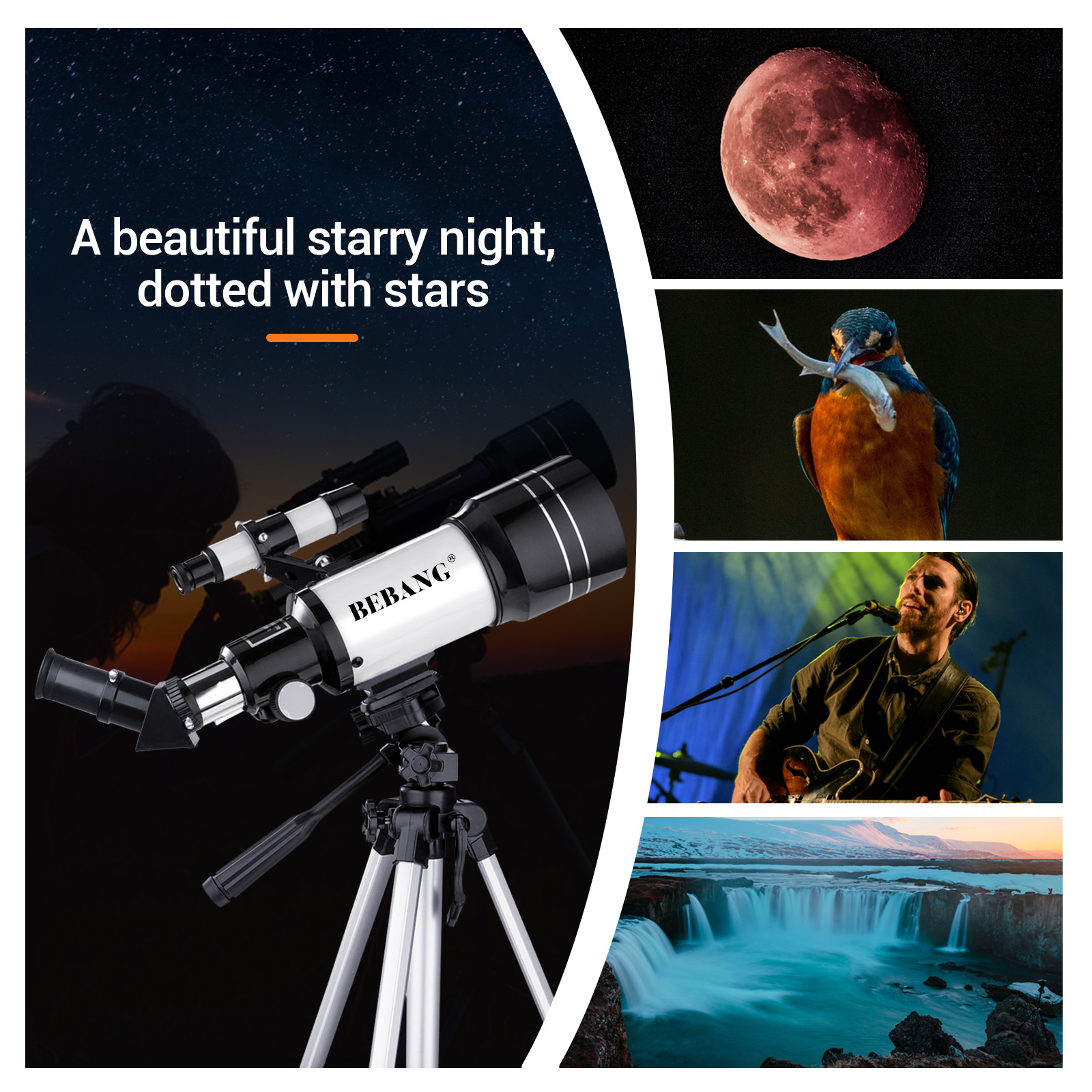 BEBANG 70mm Astronomical Refractor Telescope photo 2
