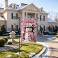 thumbnail image 6 of Christmas Garden Flag Double Sided Printed Festive Yard Banner Linen Outdoor Holiday Decoration for Patio, 6 of 6