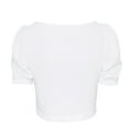 thumbnail image 4 of Generic Women's Summer Sexy Square Neck Puff Short Sleeve Crop Shirt Tops, 4 of 7