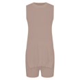 thumbnail image 4 of Ensemble de Shorts pour Femmes 2025, Bordure d'Été, Vêtements de Compression Décontractés, Col Rond, Bas de Bikini, Tricoté, 4 of 4