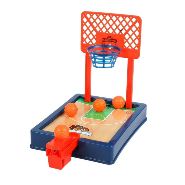 Juego de Escritorio Bewildely Baloncesto Mini Máquina de Tiro Juguetes Azul Oscuro
