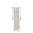 thumbnail image 1 of Tapiz colgante de pared tejido de macramé nórdico, adorno bohemio con flecos, arte de pared para apartamento, guardería, telón de fondo, decoración 45cmx110cm perfecl Macramé Tela decorativa, 1 of 8