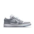thumbnail image 4 of Nike Air Jordan 1 Low New Listing Zapatillas de baloncesto retro de caña baja Cómodas antideslizantes para hombres y mujeres Gris y blanco, 4 of 5