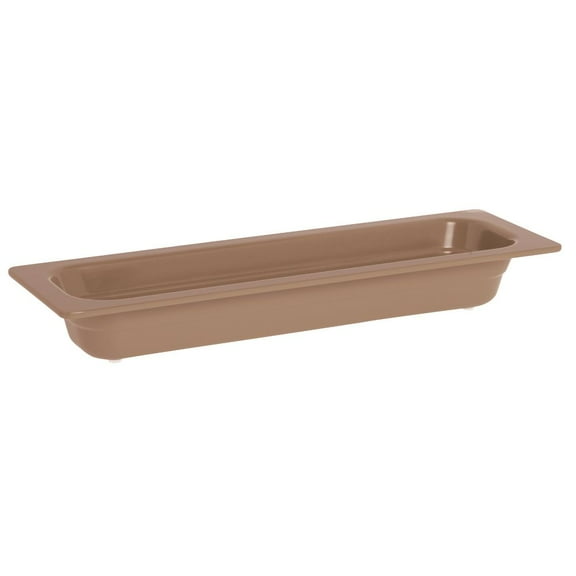 HUBERT® Serving Bowl Display Bowl 1/2 Size Long Terra Cotta Melamine - 21 1/2 L x 6 1/2 W x 2 1/2 H