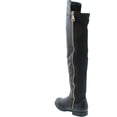 thumbnail image 3 of BAMBOO MONTEREY-05 Women's Stretch Back Side Zipper Low Heel Over The Knee Boots, 3 of 7