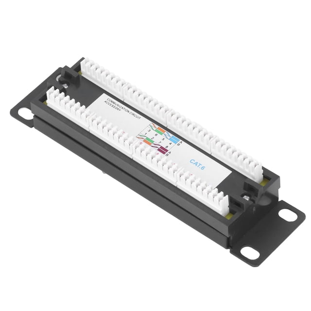 Soporte de Parche de Red, Fácil de Instalar 8 Panel de parche de Puertos Tamamo Compacto para Cable de 23-28awg