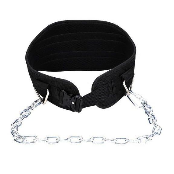 Zeiwohndc Dip Belt Weight Belt with Chain for Pullups Gym Lifting Belt for Powerlifting