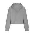 thumbnail image 5 of Women's Hoodies & Sweatshirts Cropped For Women Lightweight Long Sleeve Hooded Sweatshirt With Pocket 2025 Fall Trendy Outfits, Women's Hoodies & Sweatshirts XL, 5 of 9