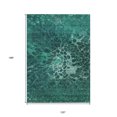 thumbnail image 3 of 10' X 14' Teal Blue Aqua And Turquoise Abstract Washable Indoor Outdoor Area Rug, 3 of 5