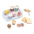 thumbnail image 1 of Cocina desayuno juguetes juguete cocina corte simulación pastel juguete pequeño cocina de madera juguete conjunto de comida para fiesta cocina edades, 1 of 8