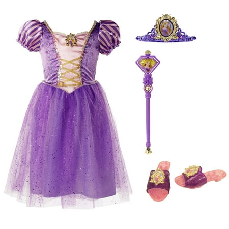 Disney Princess Tangled Rapunzel Dress Up Costume Set (Size (Best 80s Dress Up Ideas)