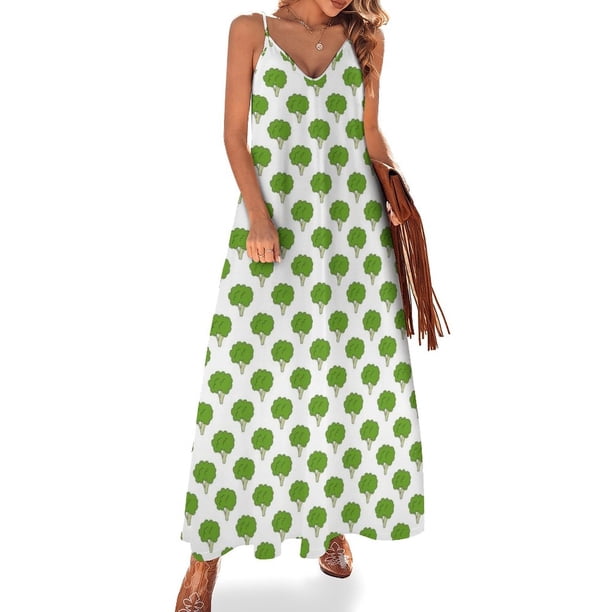 Nuevo vestido sin mangas con estampado de brócoli, vestido de lujo, vestidos de novia para mujer, vestidos de ceremonia, vestidos para ocasiones oficiales