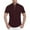 Wine, variant on outfmvch t shirts for men summer short sleeve solid color mandarin collar slim fit womens tops polo shirts for men black
