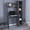 Gray, variant on White Desk with Five Cubbies and Shelves | Applicable to Home Learning | Convenient and Practical Learning Setup