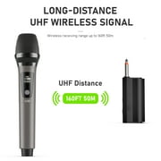 JAUYXIAN Wireless Microphones, Dual Handheld Dynamic Microphones for Karaoke, Professional Microphone for Singing, Speech