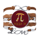 thumbnail image 1 of Fruta de pizza Pulsera de cuero Negro trenzado pulsera de cuerda de amor Unbranded M, 1 of 3
