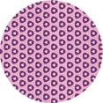 thumbnail image 1 of Ahgly Tapis Rond Lavable en Machine Intérieur Transitionnel Pastel Violet Rose, 7 Pieds Rond, 1 of 7
