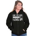 thumbnail image 3 of I Dont Get Older I Level Up Gamer Unisex Fleece Graphic Zip Up Hoodie Brisco Brands 4X, 3 of 5