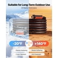 thumbnail image 3 of VEVOR Garden Hose, 50 ft 5/8" Heavy Duty 4-Layer Rubber Water Hose, 150PSI Working & 600PSI Burst, Flexible & Non-kink Outdoor Waterhose with 3/4" Fitting, Lightweight Hoses for Gardening Cleaning, 3 of 10