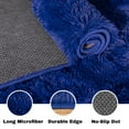 thumbnail image 5 of ZENELESS Fluffy Area Rugs for Living Room,4x6 Shag Rectangular Carpets for Bedroom Blue, 5 of 7