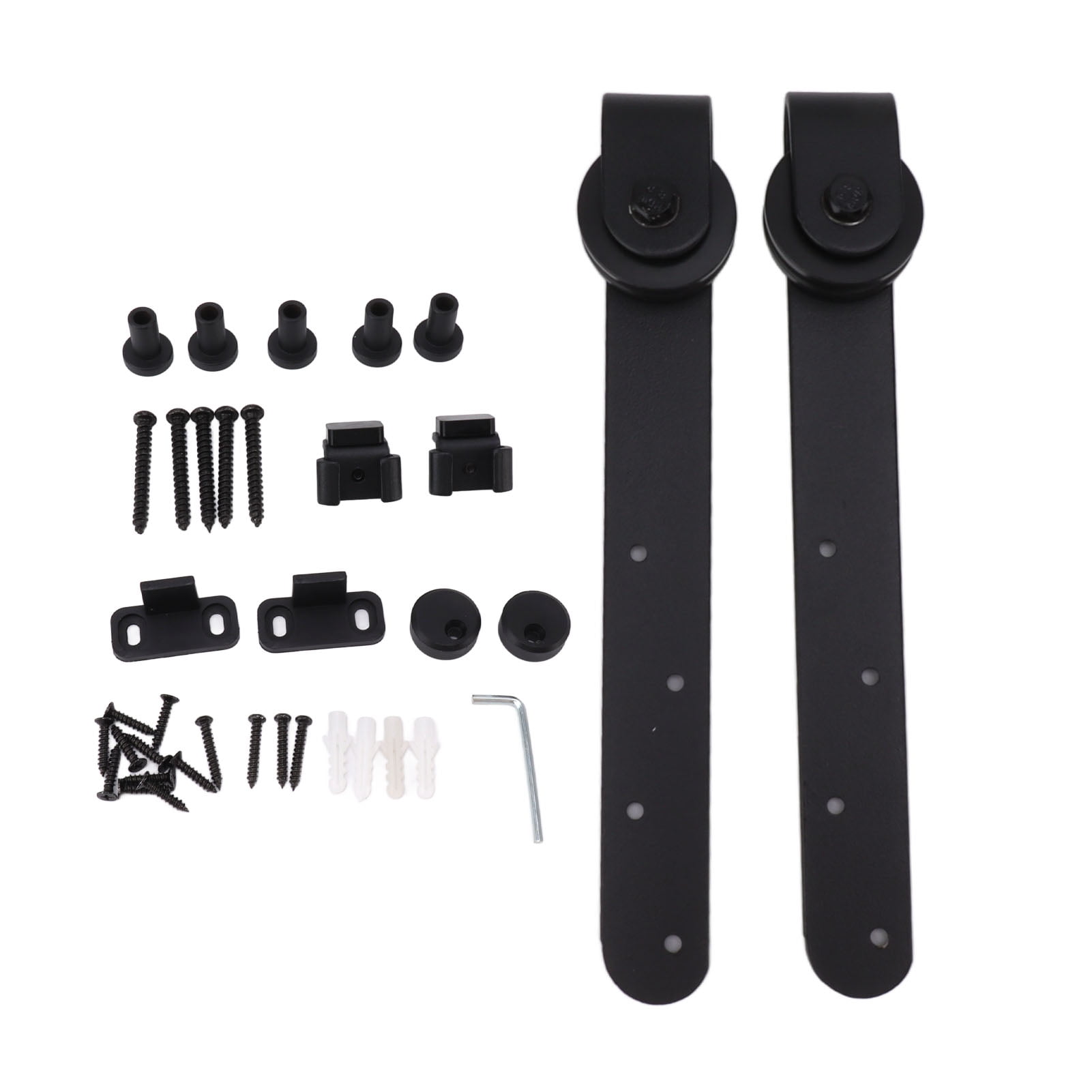 180CM Quincaillerie Kit De Rail Roulettes Pour Porte Coulissante Hardware Pour Une Porte Suspendue En Bois - Bricolage