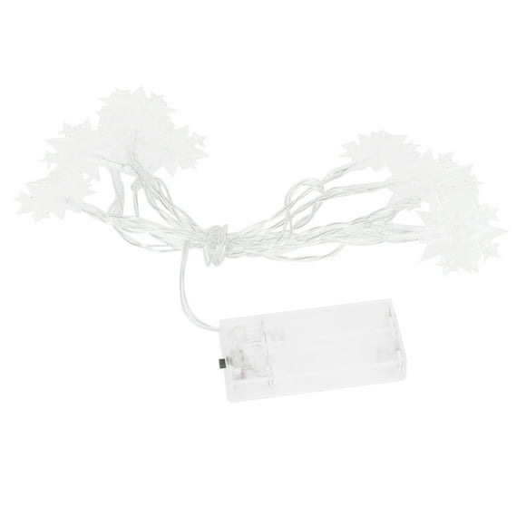 Cadena de luces, 10 luces de plástico para ventana, luces navideñas, rendimiento de primera