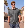 thumbnail image 2 of RICHCOIN T Shirts for Men Short Sleeve Crewneck Summer Casual Top Basic Loose Tees, 2 of 7