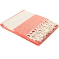 thumbnail image 4 of Pante Luxury Peshtemal 100% Cotton Towel Soft, Quick Drying and Highly Absorbent Bath Towel - Dark Coral, 4 of 10