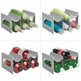 Container Bottle Rack mDesign Plastic Modern Free-Standing Bottle Rack Storage Organizer ...