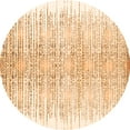 thumbnail image 1 of Ahgly Company Indoor Round Abstract Orange Contemporary Area Rugs, 5' Round, 1 of 1
