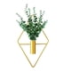 thumbnail image 3 of Naiovety Soporte geométrico de pared para plantas de fácil instalación, macetas colgantes de amplia aplicación elegantes y duraderas Decoración del hogar hojas verdes doradas, 3 of 6