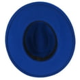 thumbnail image 4 of Blue Fedora Panama Upturn Wide Brim Cotton Blend Felt Hat, 4 of 4