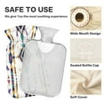 thumbnail image 4 of 2L Hot Water Bottle with Soft Velvet Cover PVC Hot Water Bag for Pain Relief Long-Lasting Warmth Artistic Stripes Pattern, 4 of 8