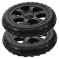 thumbnail image 5 of ROSENICE Load Bearing Foldable Shopping Cart Replacement Wheel Black Plastic 2Pcs, 5 of 8